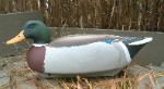 Cork mallard decoy- upright head